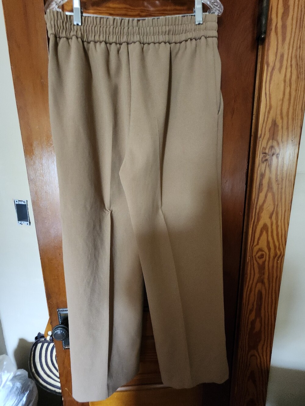 Sezane Tan Knit Drawstring Waist Pants - Picture 5 of 5